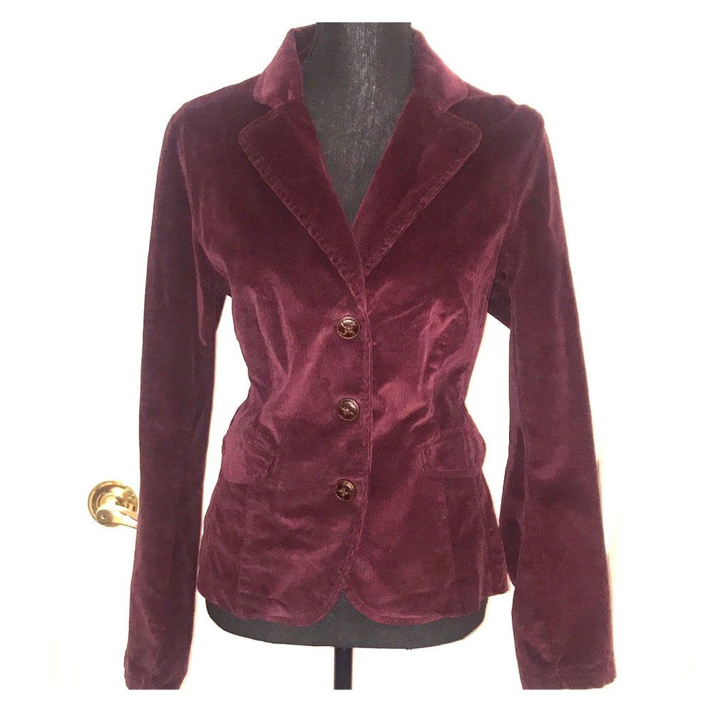 St. John’s Bay Wine Corduroy Blazer